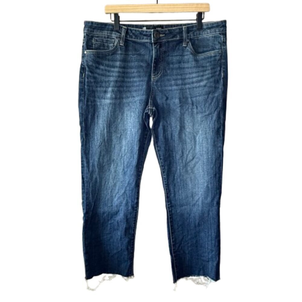 Women's Plus 16 Kut from the Kloth Catherine Boyfriend Raw Hem